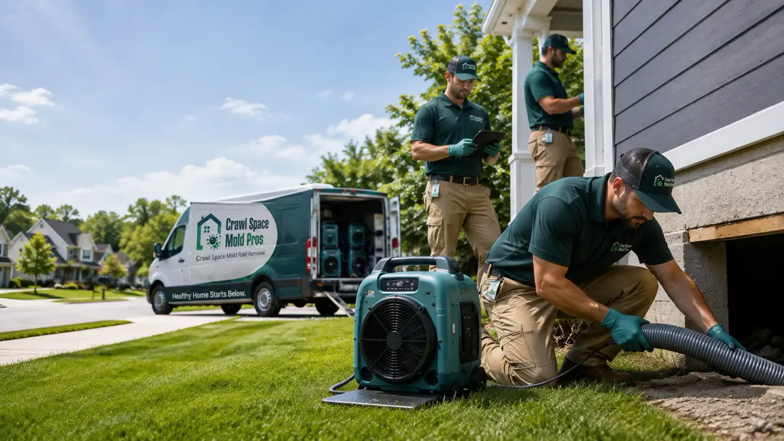 Crawl Space Mold Removal in Belleville, KS